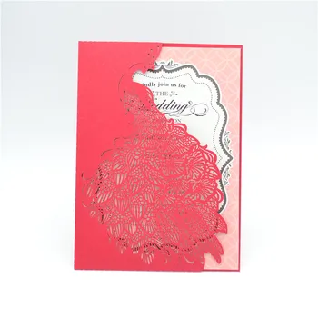 

Beautiful peacock laser cut invitation indian wedding invitations
