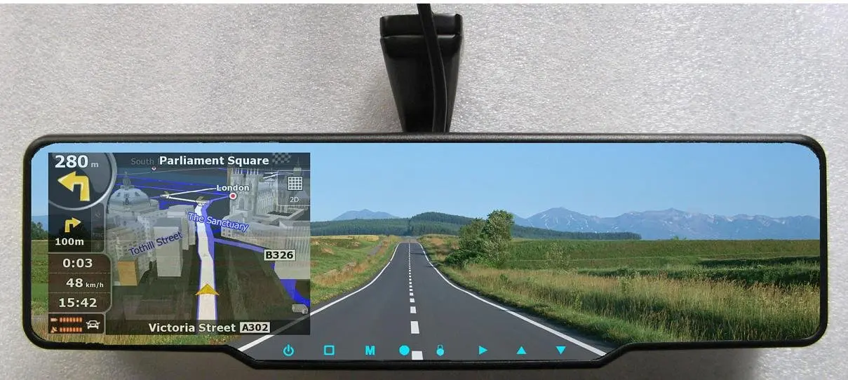 Зеркало камеры детектор. 5 Inch DVR GPS Navigator зеркало. Зеркало навигатор видеорегистратор антирадар 3.