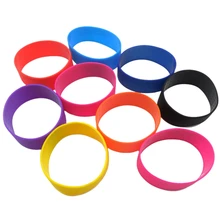 30 шт. высота 25 мм Fda силиконовые ленты для кружек, керамические чашечные рукава перерабатываемые экологические стеклянные воды чашечные рукава
