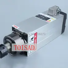 Квадратный 3.5kw с воздушным охлаждением шпинделя ER25 биение-off 0.01 мм, 220 В или 380 В шпинделя, 4 Керамика подшипник, гравировка фрезерный Grind