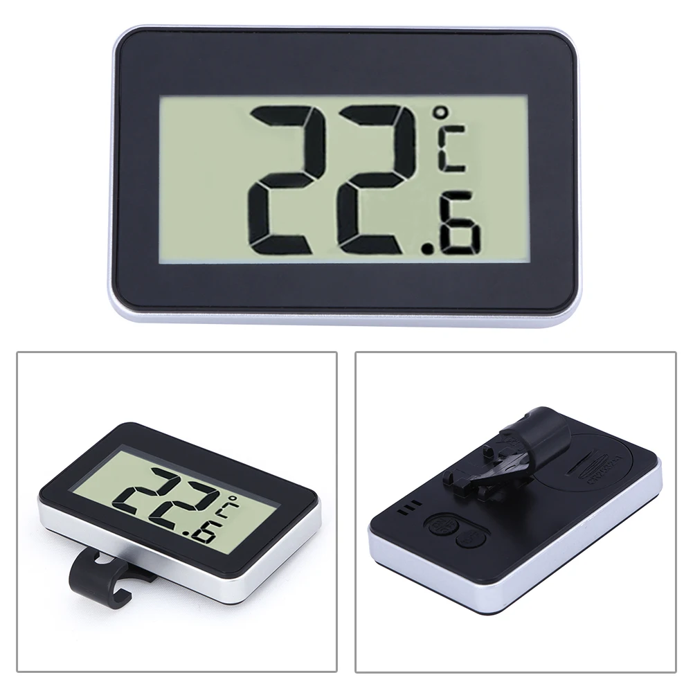 Мини ЖК Цифровой термометр гигрометр холодильник термометр Влажность измерение температуры магнитный крюк для холодильника