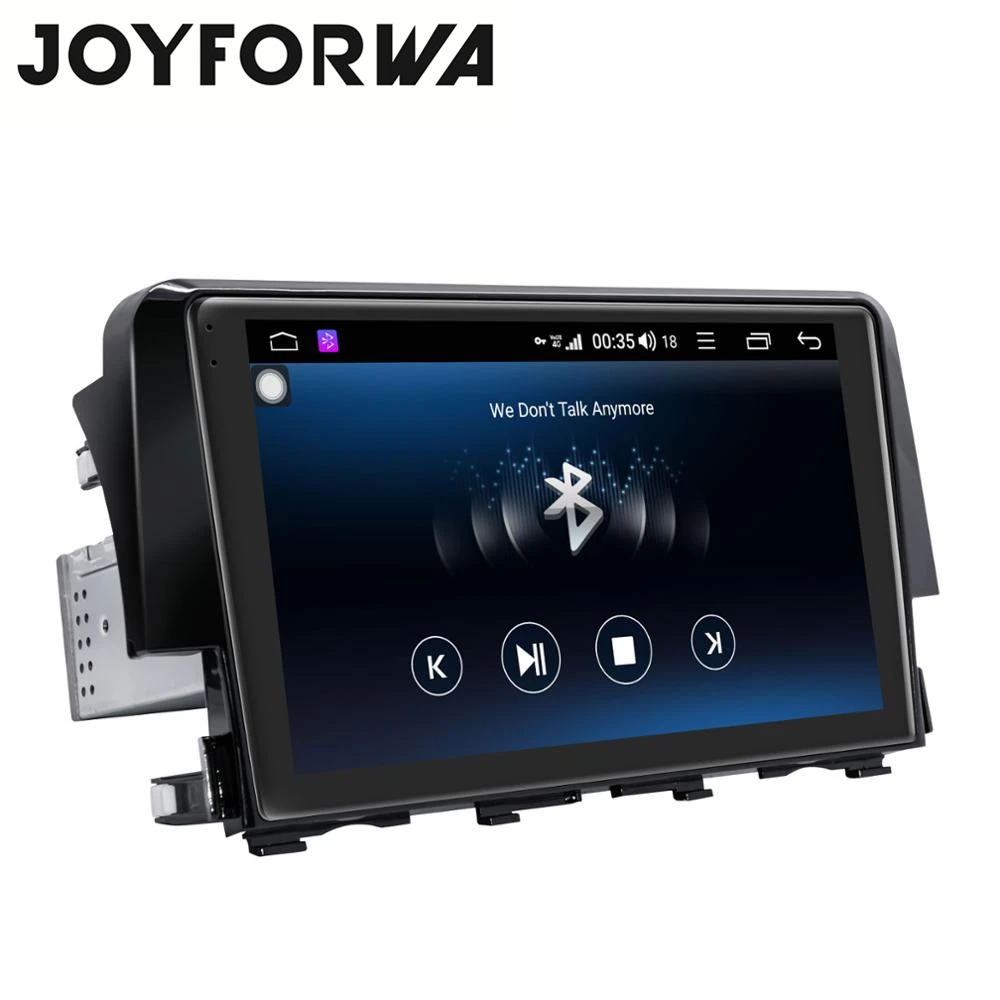 Flash Deal DSP 9" Android 8.1 Car Multimedia Radio for Honda Civic 2016-2018 GPS Mirror Link Subwoofer Stereo WiFi 4G SIM DVR OBD DAB AUX 3