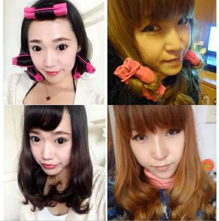 Hair Curlers 6pcs Set Foam Sponge Curlers Hair Styling Diy Tool