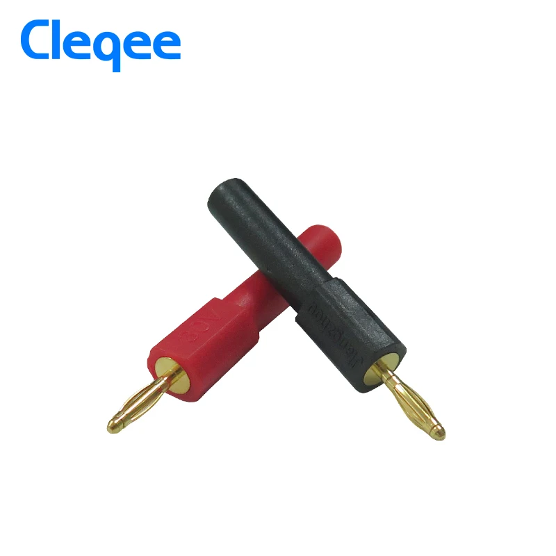 Cleqee P7020 2 шт. мм штекер на 4 гнездо банан для тестирования динамиков Зонды