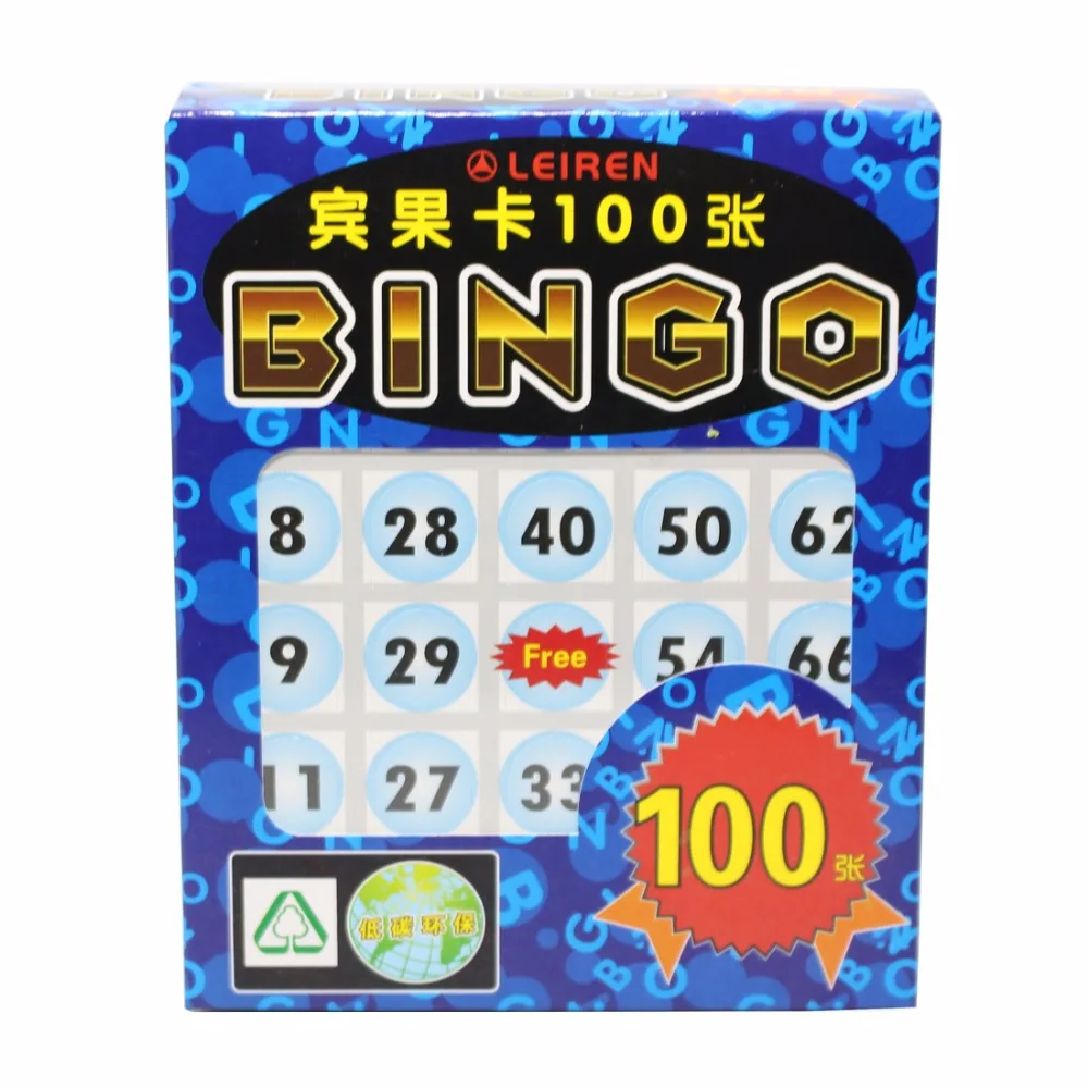 Bingo карты 100 шт./компл. для bingo игры