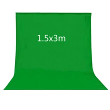 Фотостудия Зеленый Экран Chroma key 1.5 х 3 М 4.9X9.8ft Фон Фон для Studio Фотография освещение