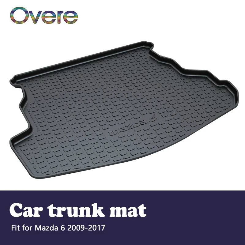

Overe 1Set Car Cargo rear trunk mat For Mazda 6 2009 2010 2011 2012 2013 2014 2015 2016 2017 Boot Tray Anti-slip mat Accessories