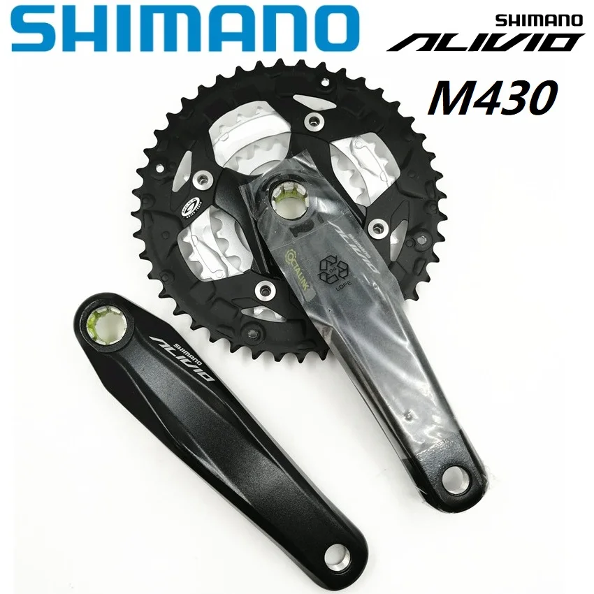 

SHIMANO ALIVIO M430 Spline Hole Crankset 44/32/22T Ch Wheel & 170mm Crank 118mm 126mm Bottom Bracket MTB Mountain Bike Part