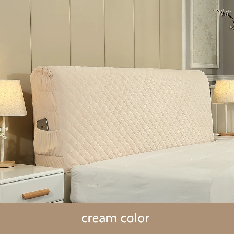  Nordic style Bed Cover 120-220cm All Inclusive Fabric Comforters Dust Proof Elastic Double Bed Head