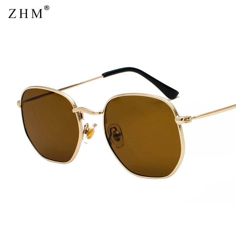 Vintage Sunglasses Men Square Metal Frame Sunglasses Pilot Mirror Classic Retro Sun Glasses Women Luxury Summer Eyewear