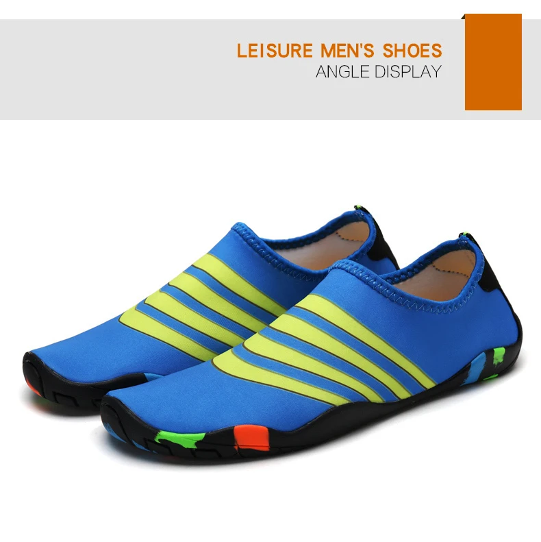 Clorts Summer Beach Shoes Water Shoes Men Mesh Lightweight Aqua Shoes (62)
