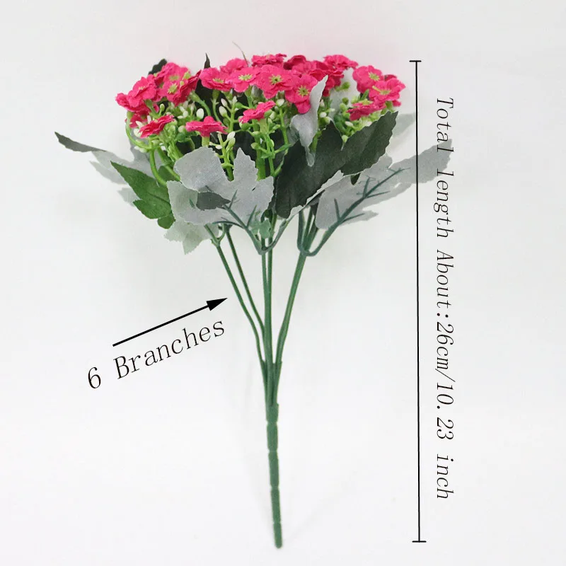 Flone Artificial Plants Silk Milan Bouquet Fake Flowers Orchid Wedding Flower Wall Garden Decoration Home Decoration Accessories