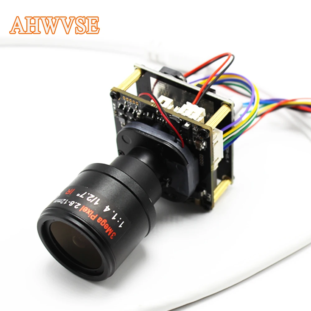 

AHWVSE H.265 DIY CCTV POE IP Camera module Board PCB With 2.8-12mm lens Hi3516E 1080P ONVIF H264 Mobile XMEYE CMS IRCUT