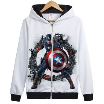 

HOT !!! Captain America,Avengers,Iron Man Children Hoodies Boy's Sweatshirt Spider-man Coat Long Sleeve Outwear hoody