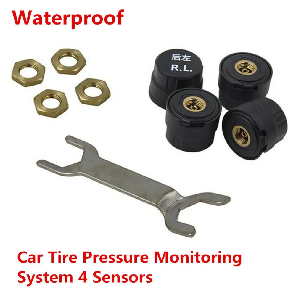 

Car Tire Pressure Alarm System TPMS Monitoring Gauge Bluetooth APP Display Tyre External Sensor Android IOS