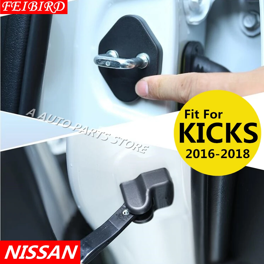 

Car Door Lock Decoration Cover Door Check Arm Protection Cover For Nissan Kicks 2016 2017 2018