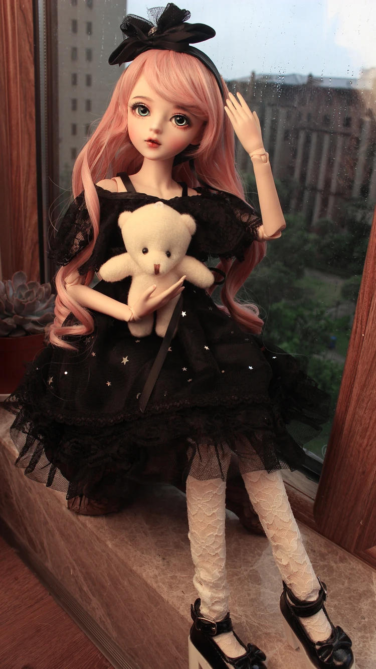 BJD 1/3 шарнирная Кукла рождественские подарки для девочек ручная роспись макияж fullset в стиле «Лолита»; платье принцессы Кукла с одеждой STARSHINE