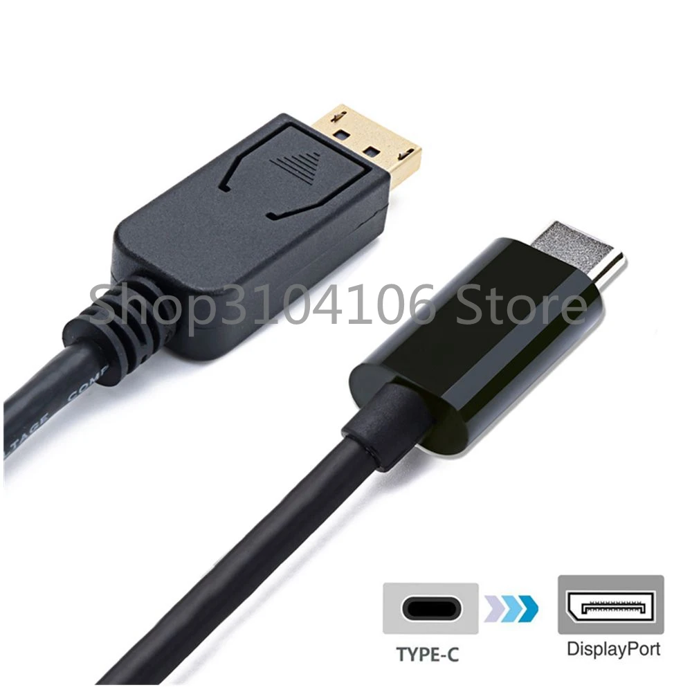 Кабель USB 3 1 типа C для интерфейса DP 4K UHD HDTV Chromebook Macbook и ноутбука 8 м 6 футов черный
