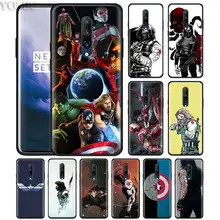 Winter soldier Superhero Phone Case for Oneplus 7 7Pro 6 6T Oneplus 7 Pro 6T Black Silicone Soft Case Cover