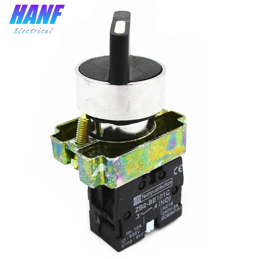 XB2 BD21 2 Position 1NO Selector Pushbutton Switch XB2 BD21 Latching ...