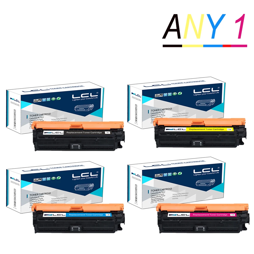 

Any 1 LCL 307A CE740A CE741A CE742A CE743A 307 (1-Pack) Toner Cartridge Compatible for HP Color Laserjet CP5225/CP5225n/CP5225dn
