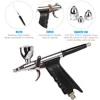 0.2/0.3/0.5mm Double Action Spray Gun Trigger Airbrush Set With Tips 3 Cups Spray Gun Model Air Brush For Nail Tool Tattoo Art ► Photo 2/6