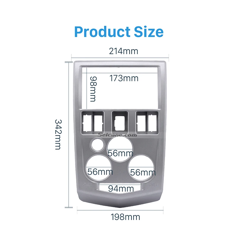 Seicane 2 Din Серебряный автомобиль радио фасции стерео интерфейс рамки панель для RENAULT LOGAN отделка Dash CD монтажный комплект OEM без зазора