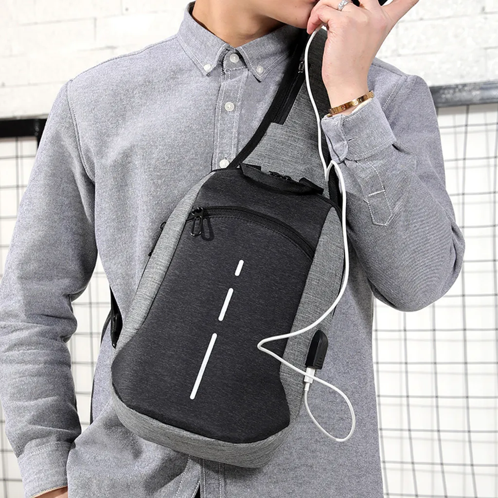 Men Chest Bag Casual Messenger Bag Youth Business Travel Large Capacity Multi-function Male Shoulder Bag bolsa feminina HW Men Chest Bag Casual Messenger Bag Youth Business Travel Large Capacity Multi-function Male Shoulder Bag bolsa feminina HW