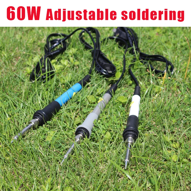 

220V 60W Electrical Soldering Iron Adjustable Temperature Soldering Gun Welding Rework Repair Tool