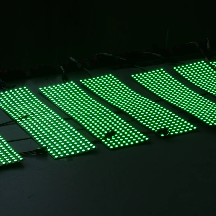 32*8 пикселей SK6812 RGB Адресуемая светодиодная цифровая Гибкая панель Размер: 320 см * 80