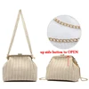 Sac à main Vintage en dentelle à deux sangles pour femmes, nouveaux sacs à bandoulière à chaîne avec serrure, livraison gratuite ► Photo 2/6