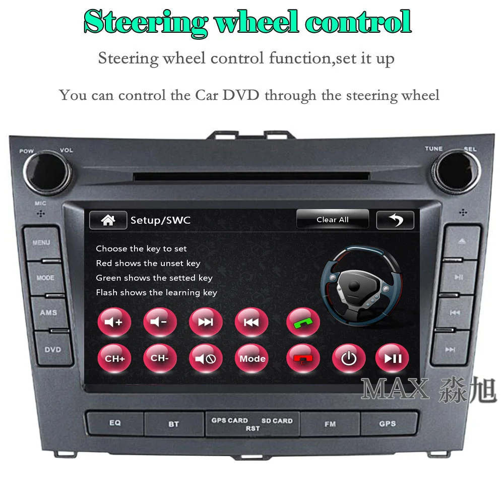 Clearance MAX 2 din 8" Car DVD Player For BYD L3 Radio RDS GPS Navigation System Free Map 3G 1080P Bluetooth call/music swc 3