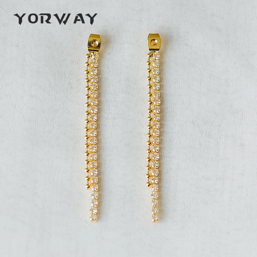 10pcs/Lot Gold Earring Back Stoppers Ear Nuts with CZ Paved Chain Component Findings Wholesale (GB-292) | Украшения и аксессуары