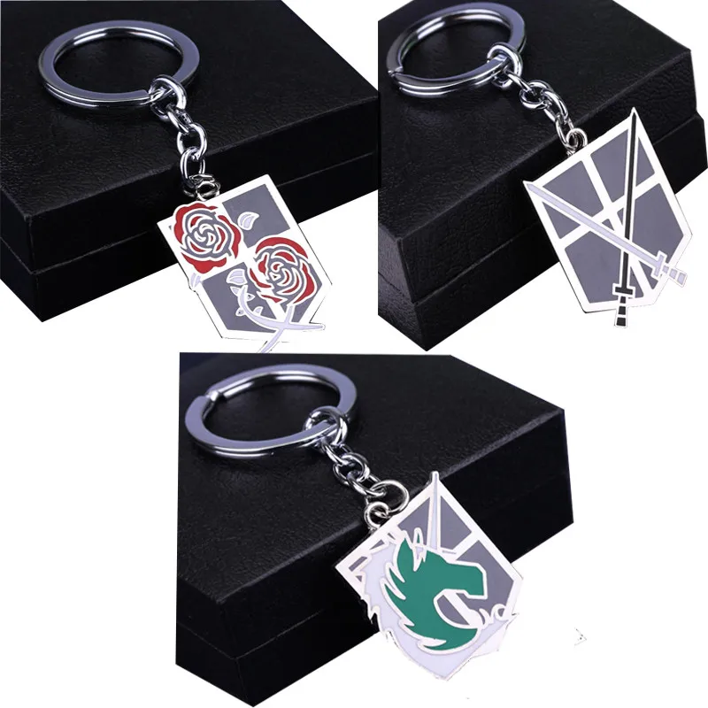 Japan Anime Jewelry Attack On Titan Keychain Shingeki No Kyojin