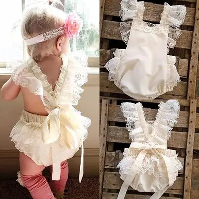 

Floral Toddler Baby Girls Romper Lace Ruffle Jumpsuit Sunsuit Clothes Overalls for children baby girl clothes newborn clothes