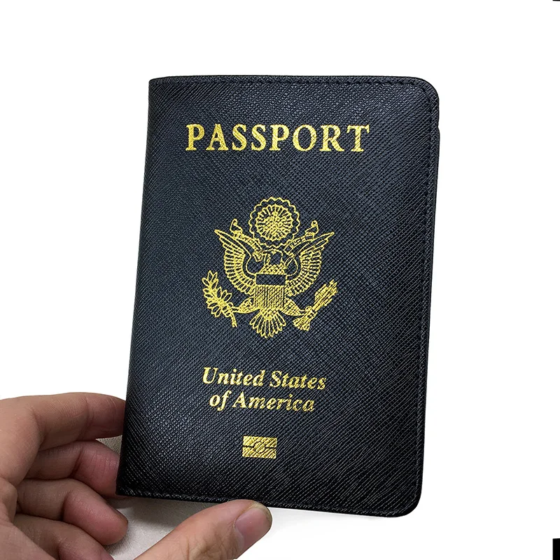 Rfid Blocking USA Passport Cover Women and Men Passport Holder Make