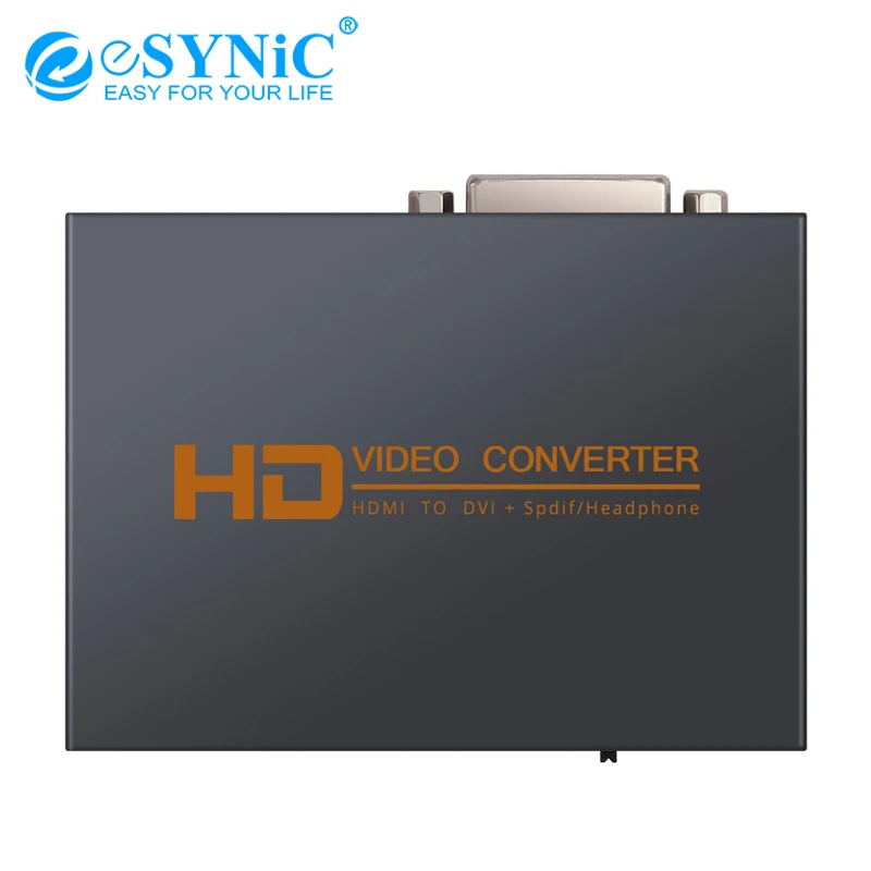 Преобразователь Аудио eSYNiC HDMI-DVI оптический TOSLINK SPDIF 3 5 мм разъем цифро-аналоговый