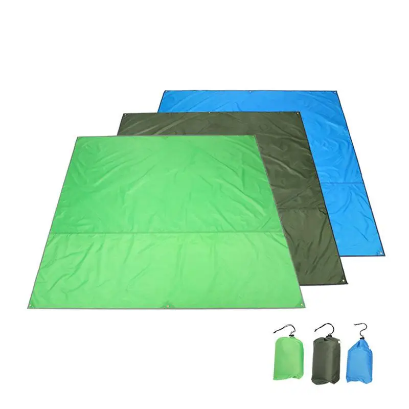 Уличные водонепроницаемые для кемпинга палатки следа брезент лист одеяло коврик для навес от солнца укрытие тень дождя(синий