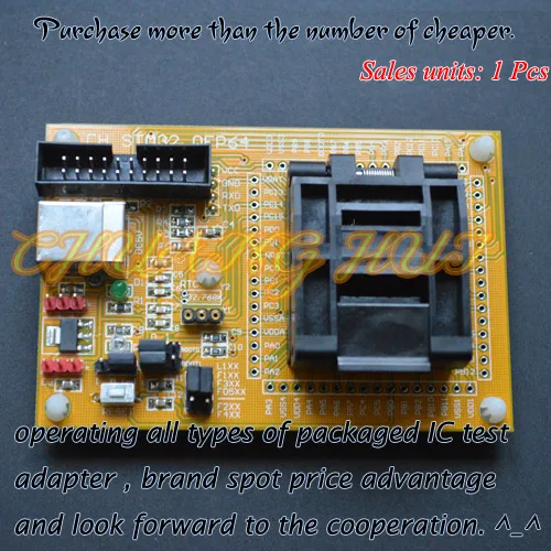 

TEST STM32 TQFP64 test socket Programmer adapter QFP64