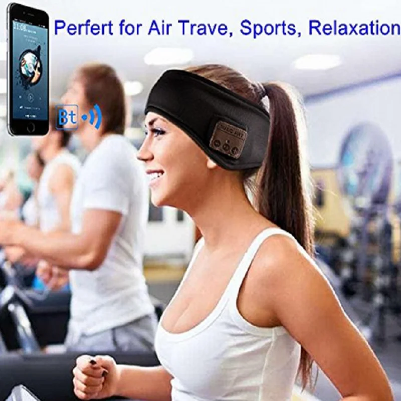 Беспроводные Bluetooth стерео наушники для сна гарнитура спортивная повязка на голову радость