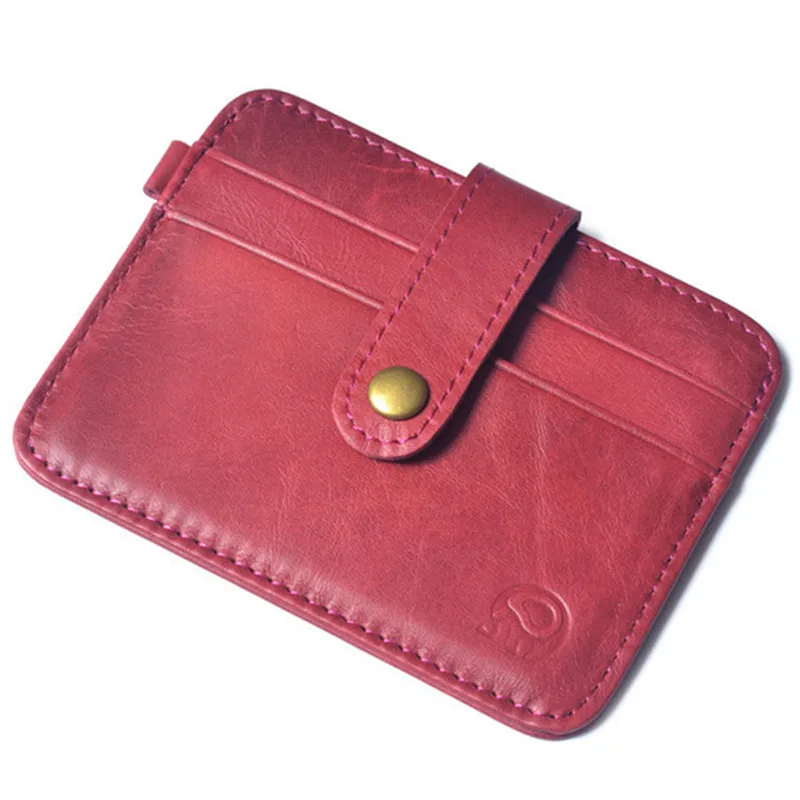

HNXZXB New slim vintage leather wallet mini fashion large capacity multi-function coin wallet multi-layer card bag