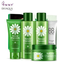 Красота Макияж набор для ухода за кожей ромашки костюм Набор Косметика увлажнитель эссенция, уход за лицом Косметика для лица 5 шт. женский набор