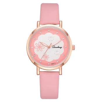

Women Fashion Brand Creative Bracelet Watch Leather Black Quartz Wrist Watches Ladies Clock Relogio Feminino Reloj Mujer 50P