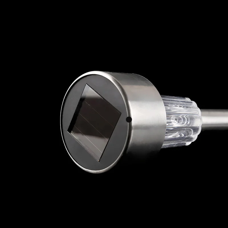 1pc LED Solar Stainless Steel Garden Light Outdoor Landscape Path Lawn Lamp