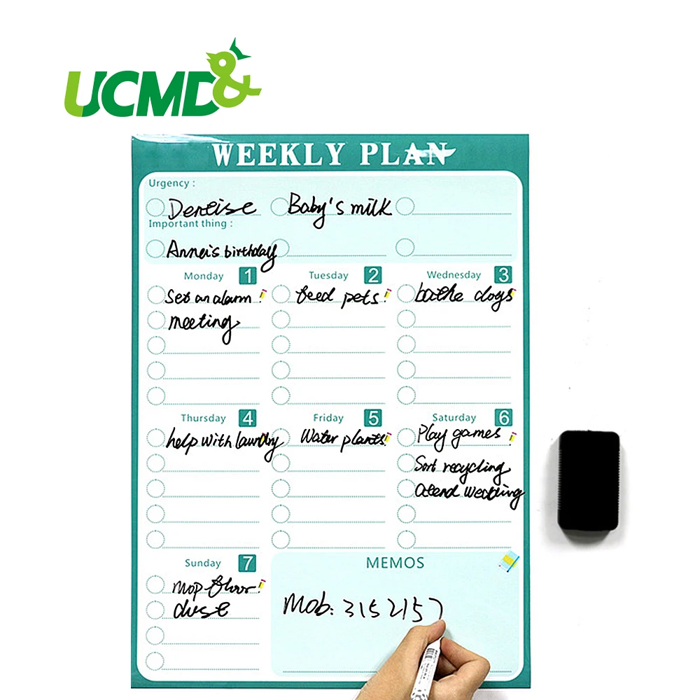

Magnetic Refrigerator Dry Erase Creative To-Do List Weekly Daily Planner Organizer Chore Chart with Rewards for Home