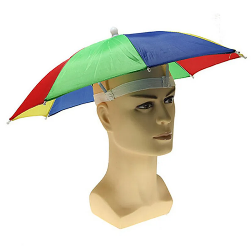 Casuale Arcobaleno Ombrello Cappello Esterno Portatile Ombra Pioggia  Cappello Utile Tenda di Campeggio Pesca Escursioni Ombrello per Adulti Kid  QW874784|rainbow umbrella|hiking umbrellaumbrella hat - AliExpress