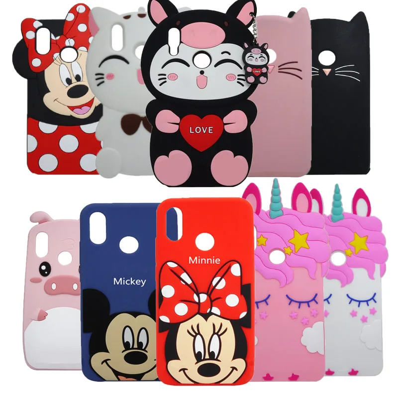 

Soft Phone silcone case For Xiaomi Redmi Note 7 Case 3D cute Cartoon unicorn Back Cover Case for Redmi 7 note7 Pro fundas