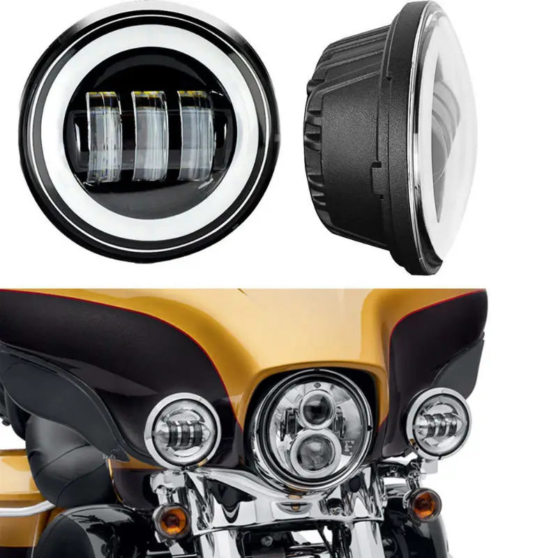 4.5inch led fog light with halo ring10800