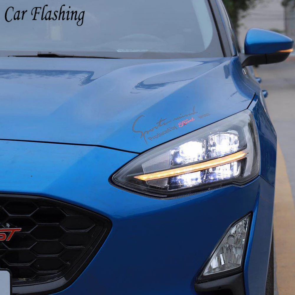 Автомобильная проблесковая 1 пара стайлинга автомобилей для Ford Focus 2019 головной