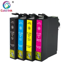ColoInk 4Pack ink replacement for Epson T220XL 2941 2942 2943 2944 ink cartridge WF-2630/WF-2650/WF-2660 XP-220 XP424 XP324 ColoInk 4Pack ink replacement for Epson T220XL 2941 2942 2943 2944 ink cartridge WF-2630/WF-2650/WF-2660 XP-220 XP424 XP324